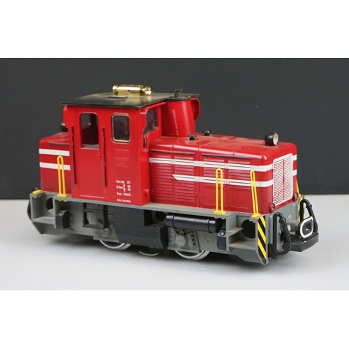 257 - Lehmann G scale Schoema Diesel locomotive in red