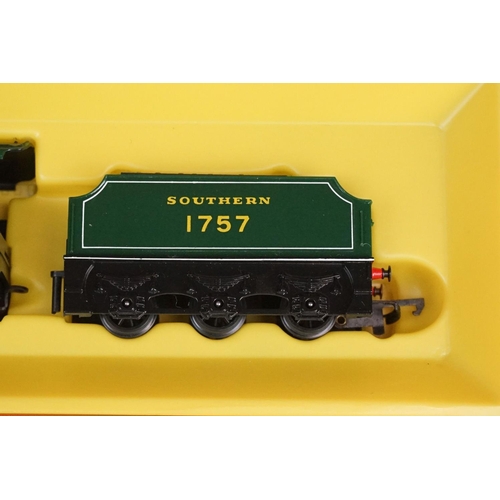 258 - Four boxed OO gauge locomotives to include 2 x Triang Hornby (R350 SR 4-4-0 L1 & R758 Hymek BB Diese... 