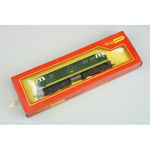 258 - Four boxed OO gauge locomotives to include 2 x Triang Hornby (R350 SR 4-4-0 L1 & R758 Hymek BB Diese... 