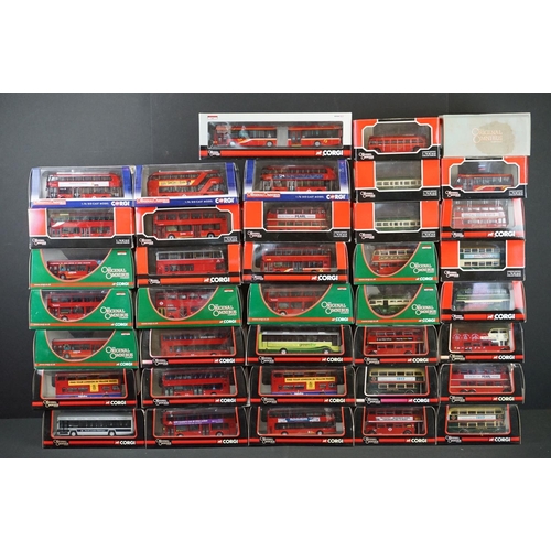 1062 - 38 Cased / boxed Corgi Original Omnibus 1:76 diecast models to include 29 x ltd edn models, featurin... 