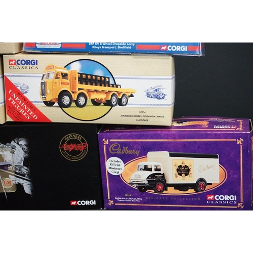 1065 - 15 Boxed Corgi diecast models to include 2 x Vintage Glory of Steam, Guiness 22302 Leyland Super Com... 