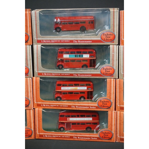 1069 - 12 Boxed EFE Exclusive First Editions 1:76 Routemaster diecast models to include 8 x ' The Routemast... 