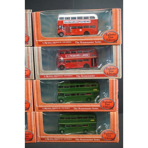 1069 - 12 Boxed EFE Exclusive First Editions 1:76 Routemaster diecast models to include 8 x ' The Routemast... 