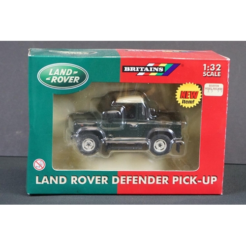 1114 - Six Boxed Britains 1:32 diecast models to include 42848 Land Rover Series 1, 40603 Range Rover, 4311... 