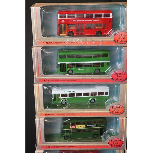 1117 - 30 Boxed EFE Exclusive First Editions 1:76 diecast models to include 16606 Leyland Nat. MKI short, 3... 