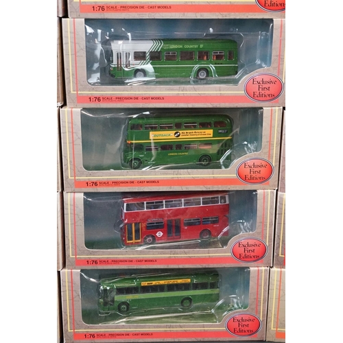 1117 - 30 Boxed EFE Exclusive First Editions 1:76 diecast models to include 16606 Leyland Nat. MKI short, 3... 