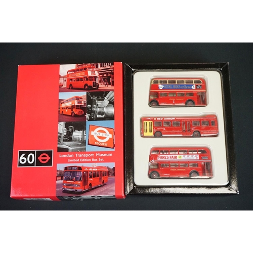 1118 - 13 Boxed EFE Exclusive First Edition London Transport Museum ltd edn diecast model 1:76 bus sets, to... 