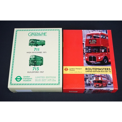 1118 - 13 Boxed EFE Exclusive First Edition London Transport Museum ltd edn diecast model 1:76 bus sets, to... 