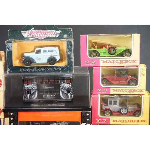 1126 - 19 Boxed diecast models to include Maisto Harley Davidson, Matchbox Models of Yesteryear, Lledo, Cor... 