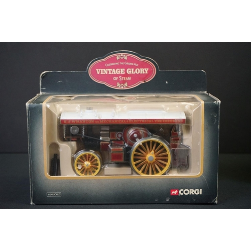 1129 - Four boxed Corgi Vintage Glory of Steam diecast models to include 80105 Fowler B6 Showmans Locomotiv... 