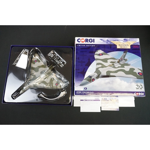 1137 - Six boxed Corgi The Aviation Archive diecast model planes to include 2 x ltd edn AA31209 AVRO Vulcan... 