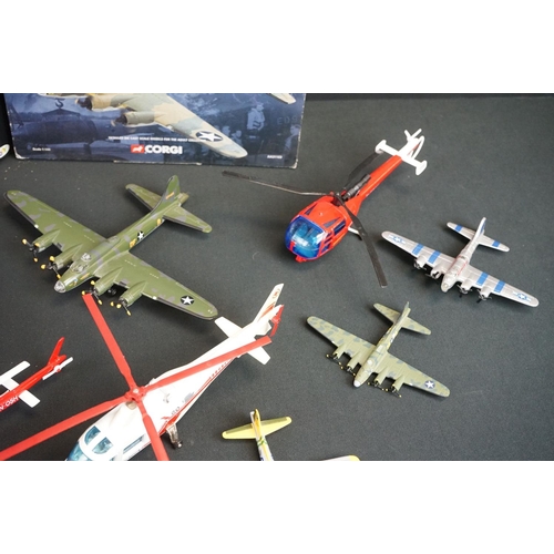 1140 - Six boxed diecast model planes to include Corgi The Aviation Archive Military 1/144 AA31103, Matchbo... 