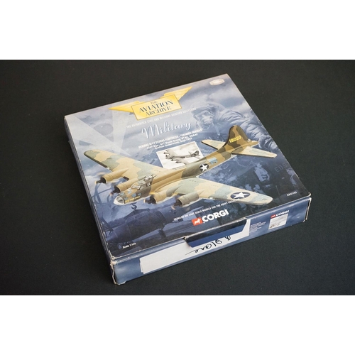 1140 - Six boxed diecast model planes to include Corgi The Aviation Archive Military 1/144 AA31103, Matchbo... 