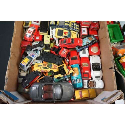 1142 - Large collection of Mid 20th C onwards play worn diecast models to include Corgi, Matchbox, Dinky, L... 