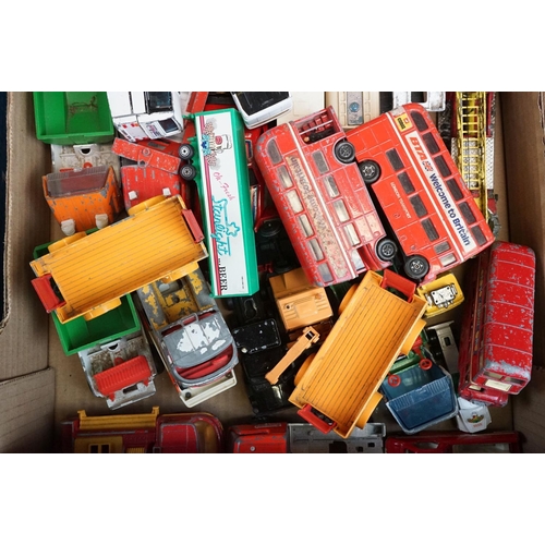 1142 - Large collection of Mid 20th C onwards play worn diecast models to include Corgi, Matchbox, Dinky, L... 