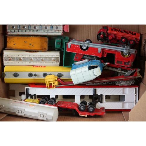 1142 - Large collection of Mid 20th C onwards play worn diecast models to include Corgi, Matchbox, Dinky, L... 