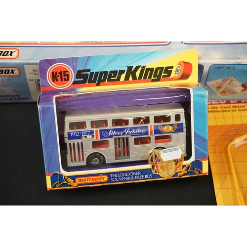 1146 - 15 Matchbox diecast packs to include boxed Rapid Shot Slam Set (previously built, appearing complete... 