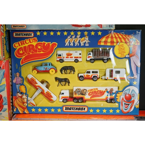 1146 - 15 Matchbox diecast packs to include boxed Rapid Shot Slam Set (previously built, appearing complete... 