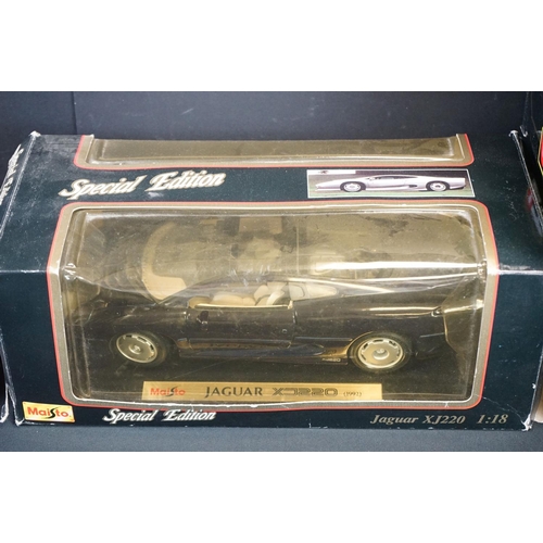 1147 - 11 Boxed Diecast models to include 5 x Maisto (Special edn 1:18 Jaguar XJ 220, Special edn Lamborghi... 