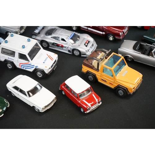 1150 - Around 30 diecast models to include Solido, No Rev, Corgi, Schuco, Vitesse and Polistil , vg overall