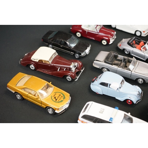 1150 - Around 30 diecast models to include Solido, No Rev, Corgi, Schuco, Vitesse and Polistil , vg overall