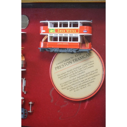 1155 - Boxed cased Matchbox Models of Yesteryear ltd edn Preston Tramcar diorama set (some parts loose) plu... 