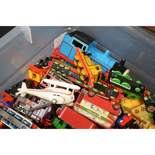 1156 - Quantity of play worn diecast models to include Mattel Hot Wheels & Matchbox, together with 11 x box... 