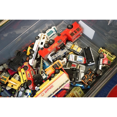 1156 - Quantity of play worn diecast models to include Mattel Hot Wheels & Matchbox, together with 11 x box... 