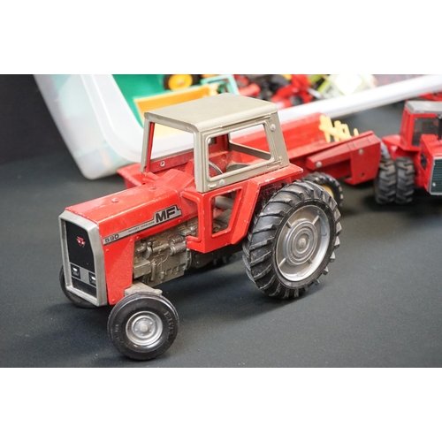 1158 - Collection of play worn Farming diecast models to include 2 x Lone Star, 15 x Britains & 9 x ERTL