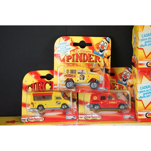 1162 - 15 Boxed / carded Majorette Pinder Circus diecast models & sets to include 03440126 x 3,  sets 03423... 