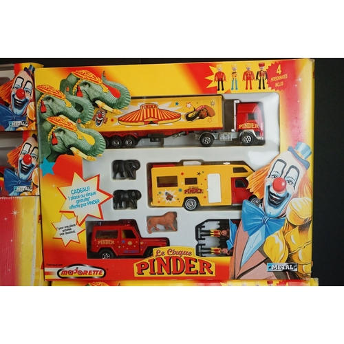 1162 - 15 Boxed / carded Majorette Pinder Circus diecast models & sets to include 03440126 x 3,  sets 03423... 