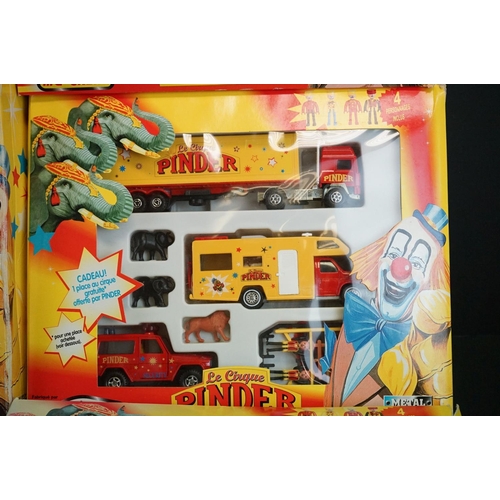 1162 - 15 Boxed / carded Majorette Pinder Circus diecast models & sets to include 03440126 x 3,  sets 03423... 