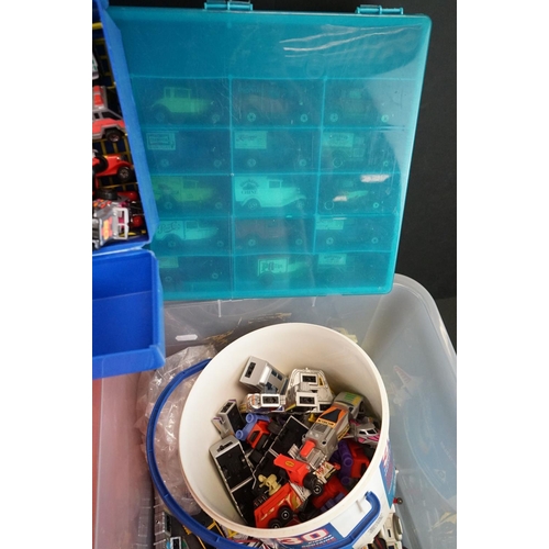 1167 - Collection of diecast & plastic models, teddies, etc, to include Matchbox Connectables, Matchbox Sup... 