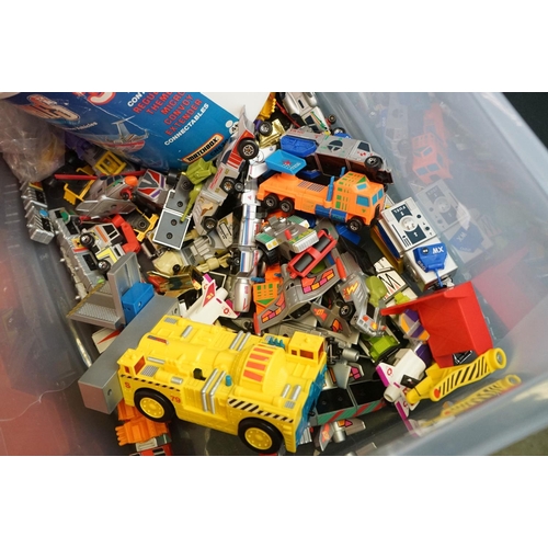 1167 - Collection of diecast & plastic models, teddies, etc, to include Matchbox Connectables, Matchbox Sup... 