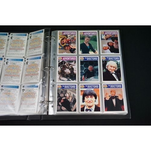 1353 - Trade cards - four complete sets of Cornerstone Communications Doctor Who trading cards, to include ... 