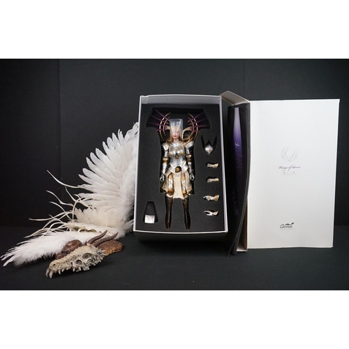 1362 - Boxed Lucifer Wings of Dawn Archangel Michael 1/6th action figure with stand (figure vg, stand unbox... 