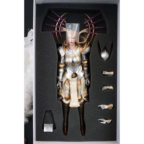 1362 - Boxed Lucifer Wings of Dawn Archangel Michael 1/6th action figure with stand (figure vg, stand unbox... 