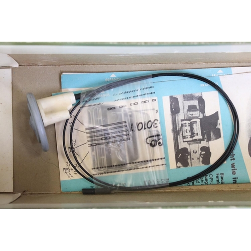 1263 - Boxed Schuco Alarm-Car 5340 Opel Admiral tin plate Police car in white, with aerial, blue light and ... 