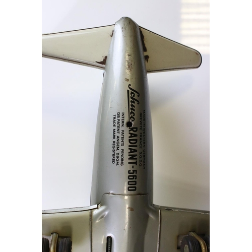 1280 - Schuco Elektro Radiant 5600 Pan American Airliner tin plate battery operated model, some paint mark ... 