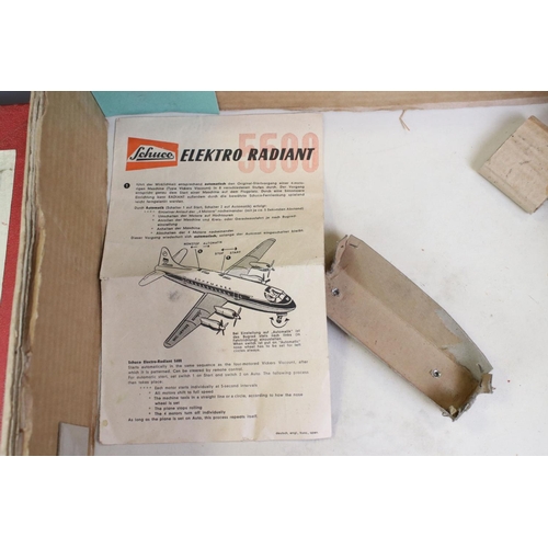 1281 - Boxed Schuco Elektro Radiant 5600 BOAC Airliner, tin plate, battery operated, model in vg condition ... 