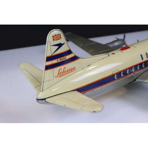 1281 - Boxed Schuco Elektro Radiant 5600 BOAC Airliner, tin plate, battery operated, model in vg condition ... 