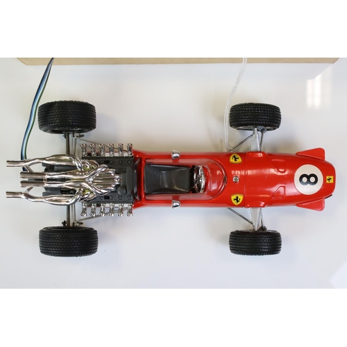 1284 - Boxed Schuco Servo 5312 Elektro Fernlink Ferrari Frmel 2 model in red with race number 8, ex