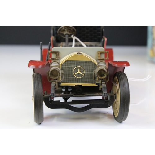 1290 - Boxed Schuco Old Timer 1229 Mercedes Simplex anno 1902 tin plate model plus another unboxed example,... 