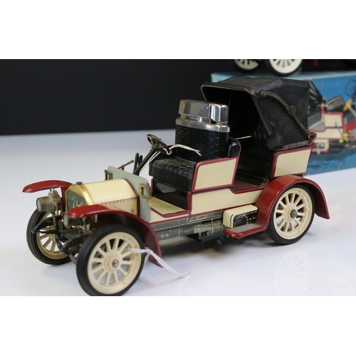 1290 - Boxed Schuco Old Timer 1229 Mercedes Simplex anno 1902 tin plate model plus another unboxed example,... 