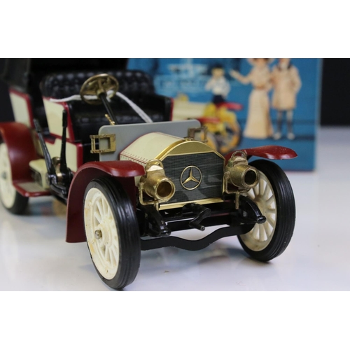 1290 - Boxed Schuco Old Timer 1229 Mercedes Simplex anno 1902 tin plate model plus another unboxed example,... 