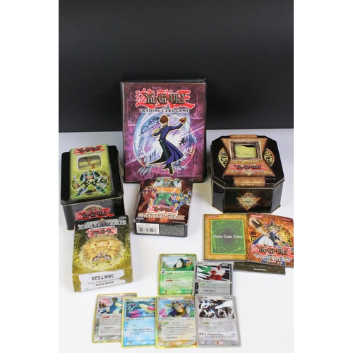 1401 - Yu Gi Oh - Over 400 cards to include 85 1st Edns, 7 ltd edns, tins, boxes and collectors folder