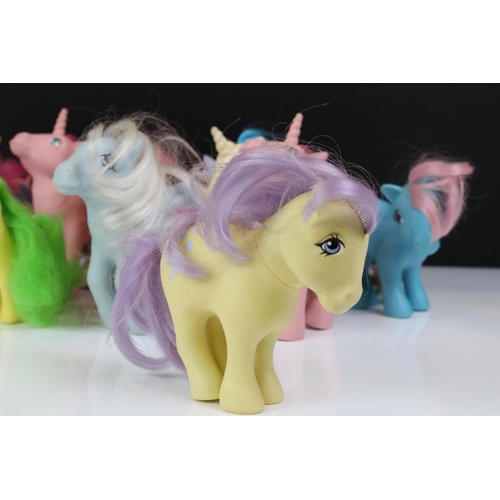 1404 - My Little Pony - Collection of Hasbro G1 My Little Pony figures to include Majesty, Bowtie, Wind Whi... 