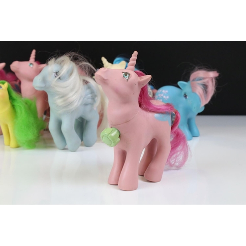 1404 - My Little Pony - Collection of Hasbro G1 My Little Pony figures to include Majesty, Bowtie, Wind Whi... 