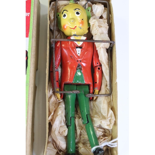 1406 - Boxed Luntoy Mr Turnip ' The Children's Favourite Television Puppet ' articulated puppet with wire c... 