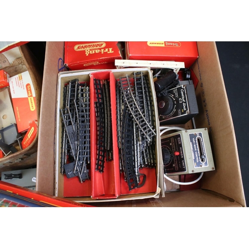 225 - Quantity of Triang / Hornby OO gauge model railway to include 3 x boxed items of rolling stock, vari... 